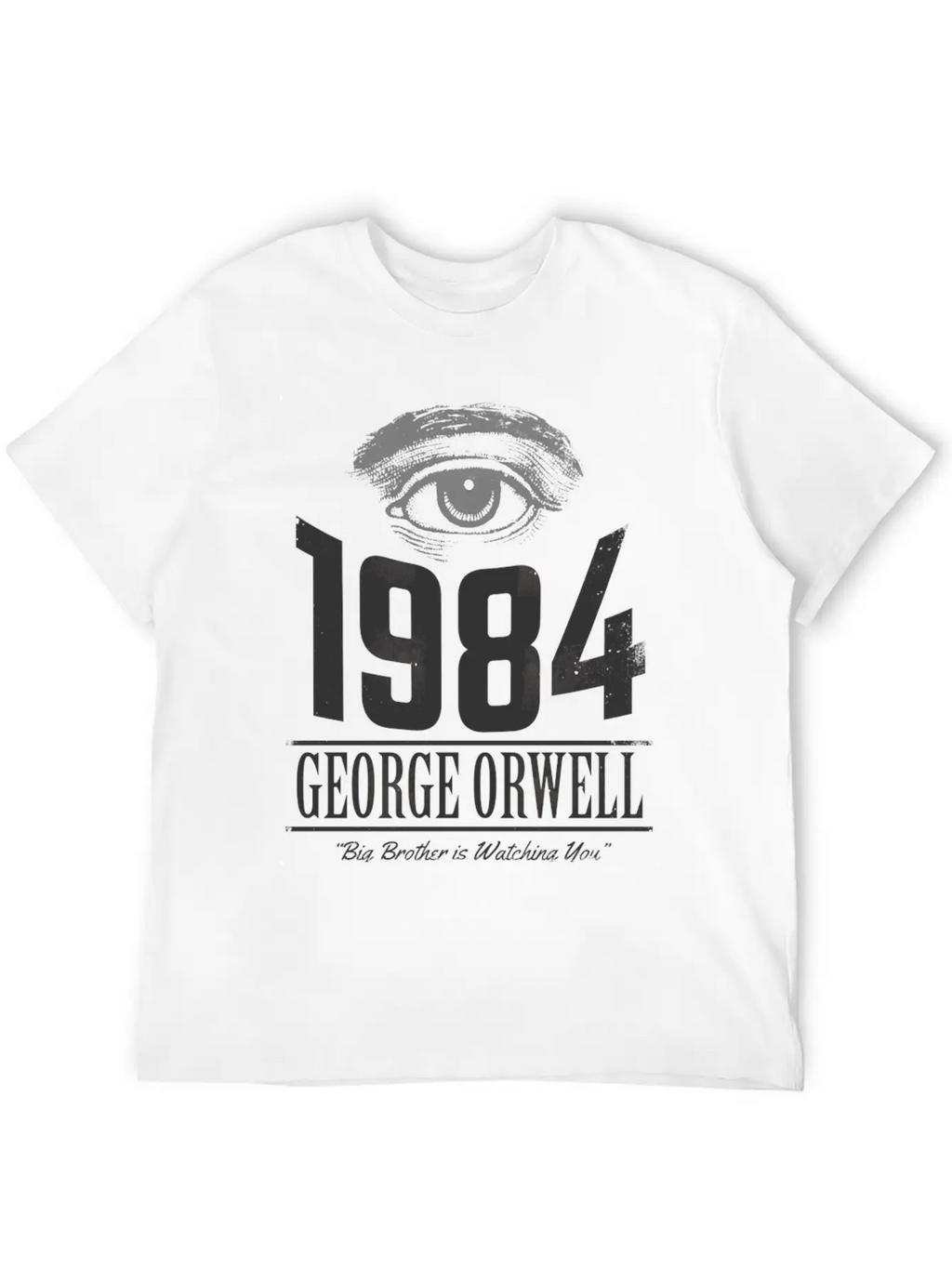 1984 Cover Tribute Lightly Distressed Modern Fit Casual T-Shirt – Clean And Versatile Design