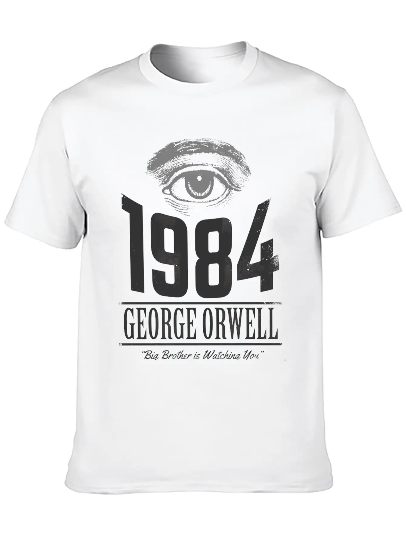 1984 Cover Tribute Lightly Distressed Modern Fit Casual T-Shirt – Clean And Versatile Design