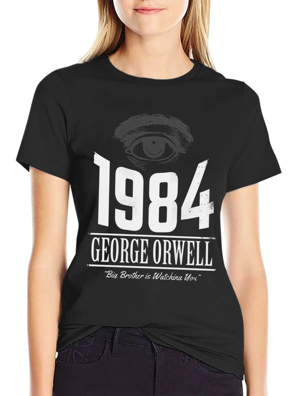 1984 Cover Tribute Lightly Distressed Modern Fit Casual T-Shirt – Clean And Versatile Design