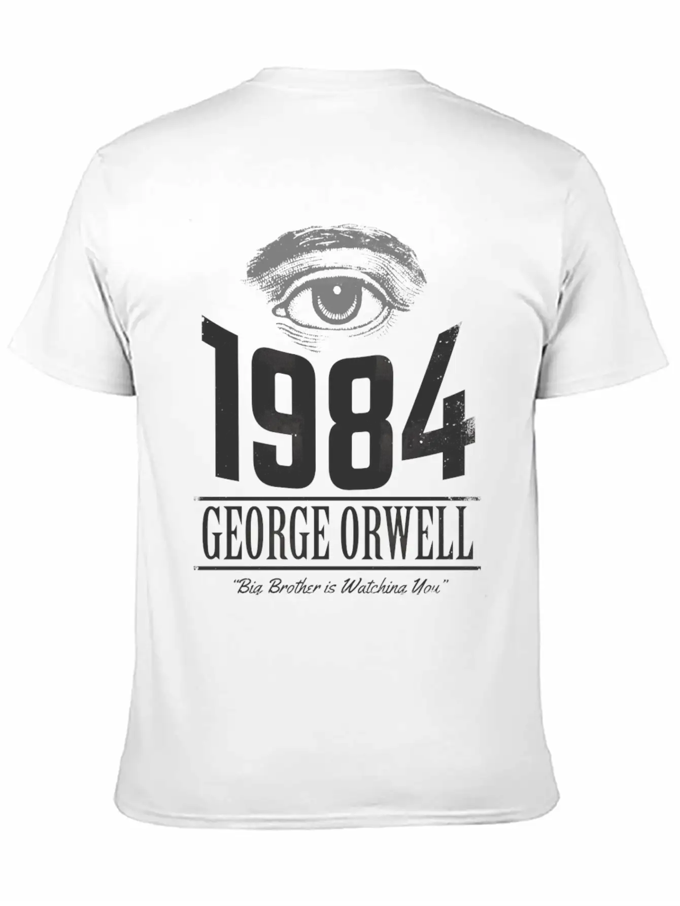 1984 Cover Tribute Lightly Distressed Modern Fit Casual T-Shirt – Clean And Versatile Design