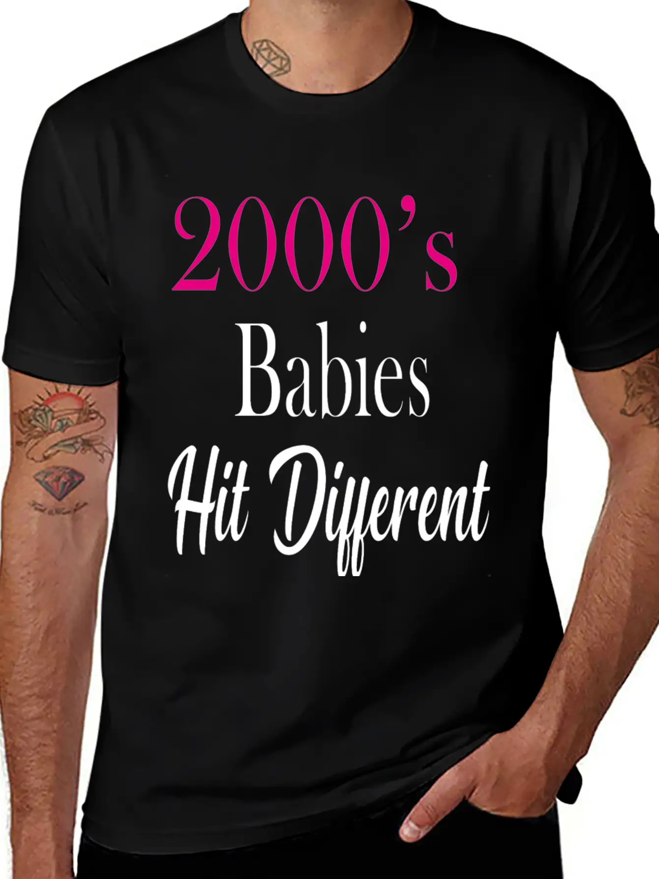 2000's Babies Hit Different, Best Gift 2000's Kid Classic Fit Graphic Tee For Daily Comfort – Unisex Cotton Shirt