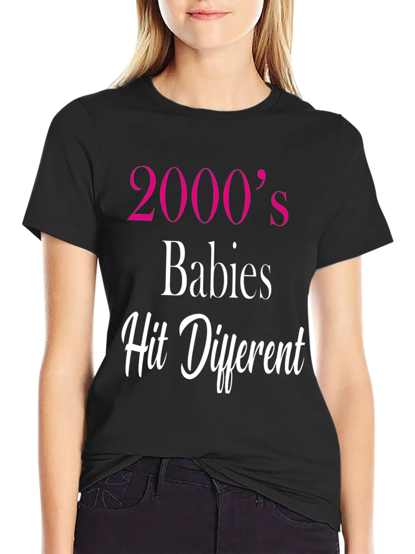2000's Babies Hit Different, Best Gift 2000's Kid Classic Fit Graphic Tee For Daily Comfort – Unisex Cotton Shirt