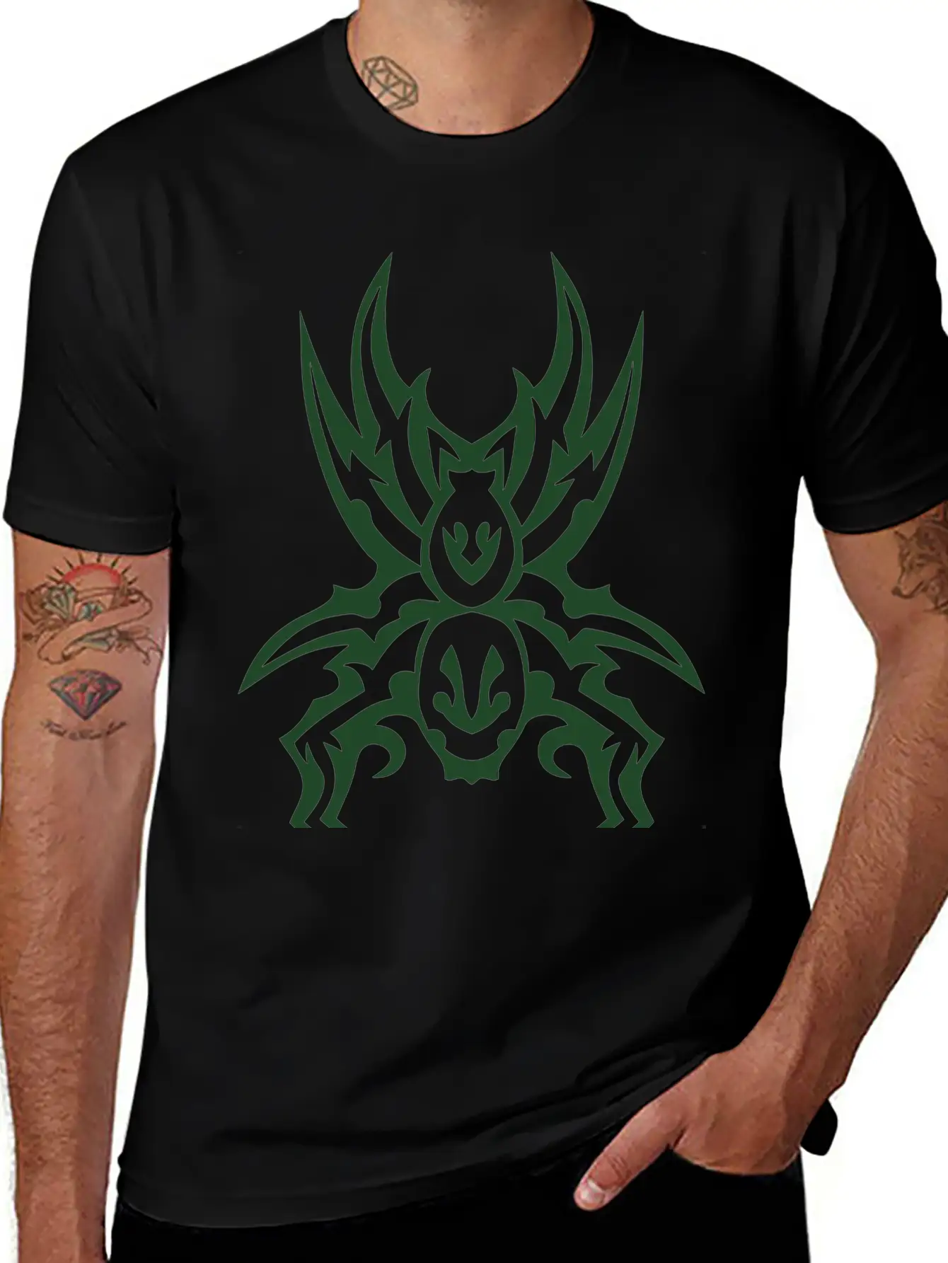 31013 Spider Tribal Tattoo 33 Classic Fit Graphic Tee For Daily Comfort – Unisex Cotton Shirt