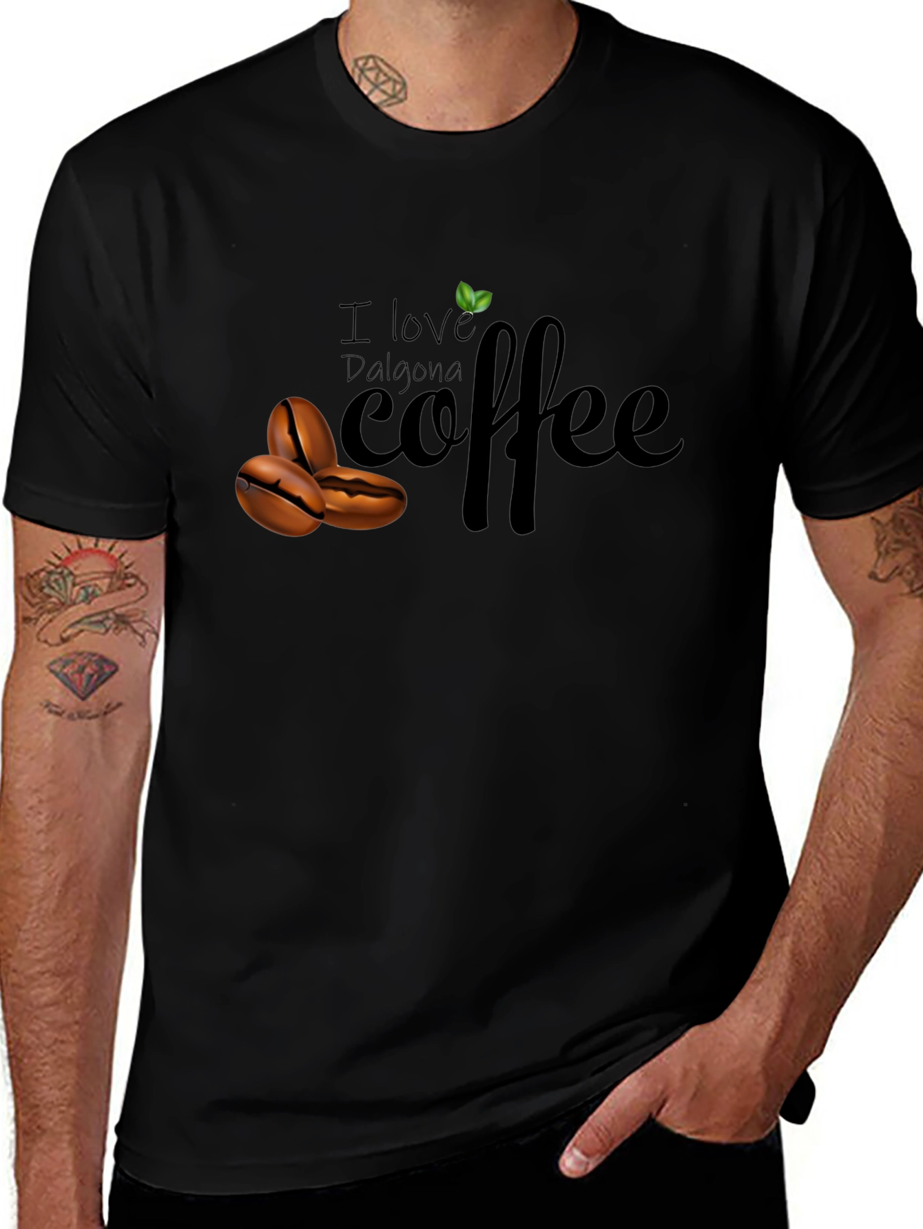 I Love Dalgona Coffee Graphic Tee