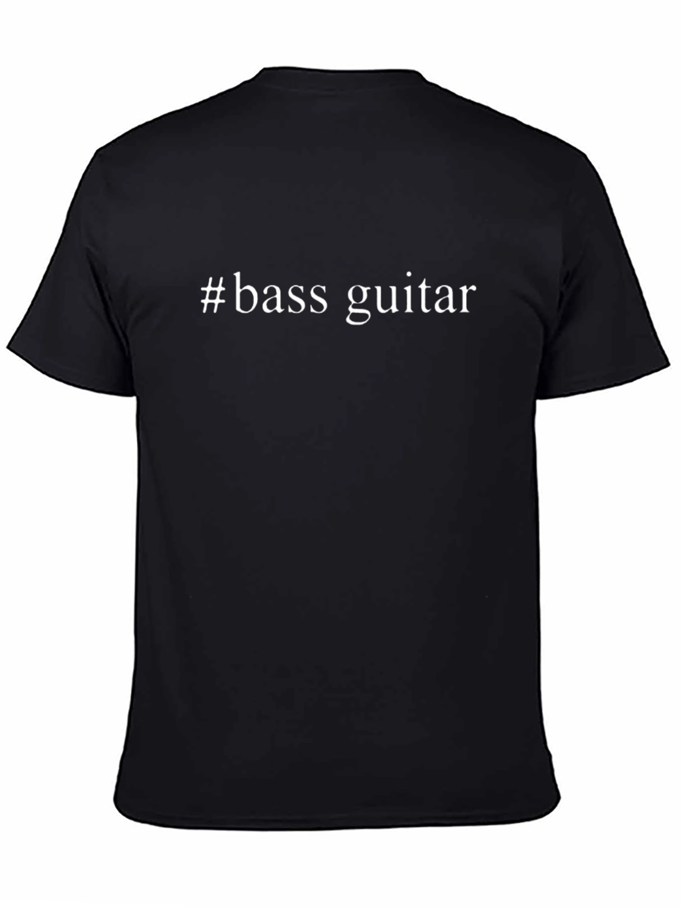 #Bass Guitar Mens Black Graphic Tee - Music Lover Shirt