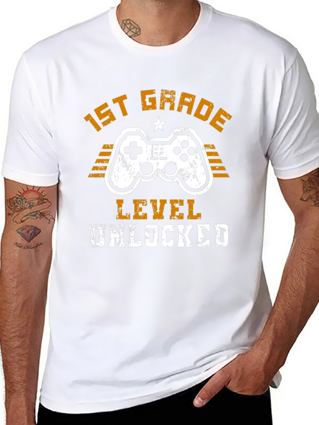1st Grade Level Unlocked Gaming T-Shirt