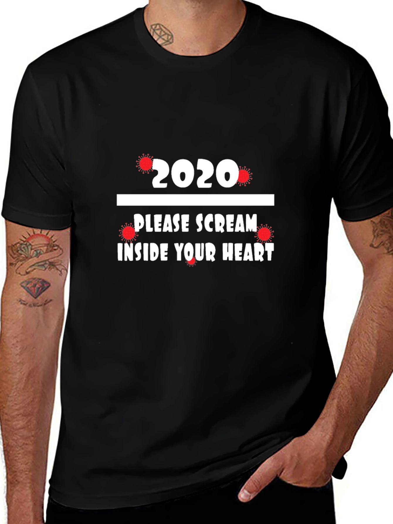 2020 Scream Inside Your Heart Novelty T-Shirt