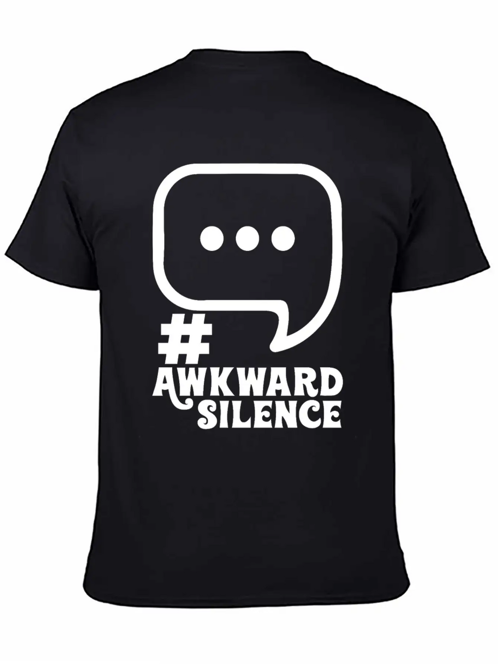#Awkward Silence Classic Fit Graphic Tee For Daily Comfort – Unisex Cotton Shirt