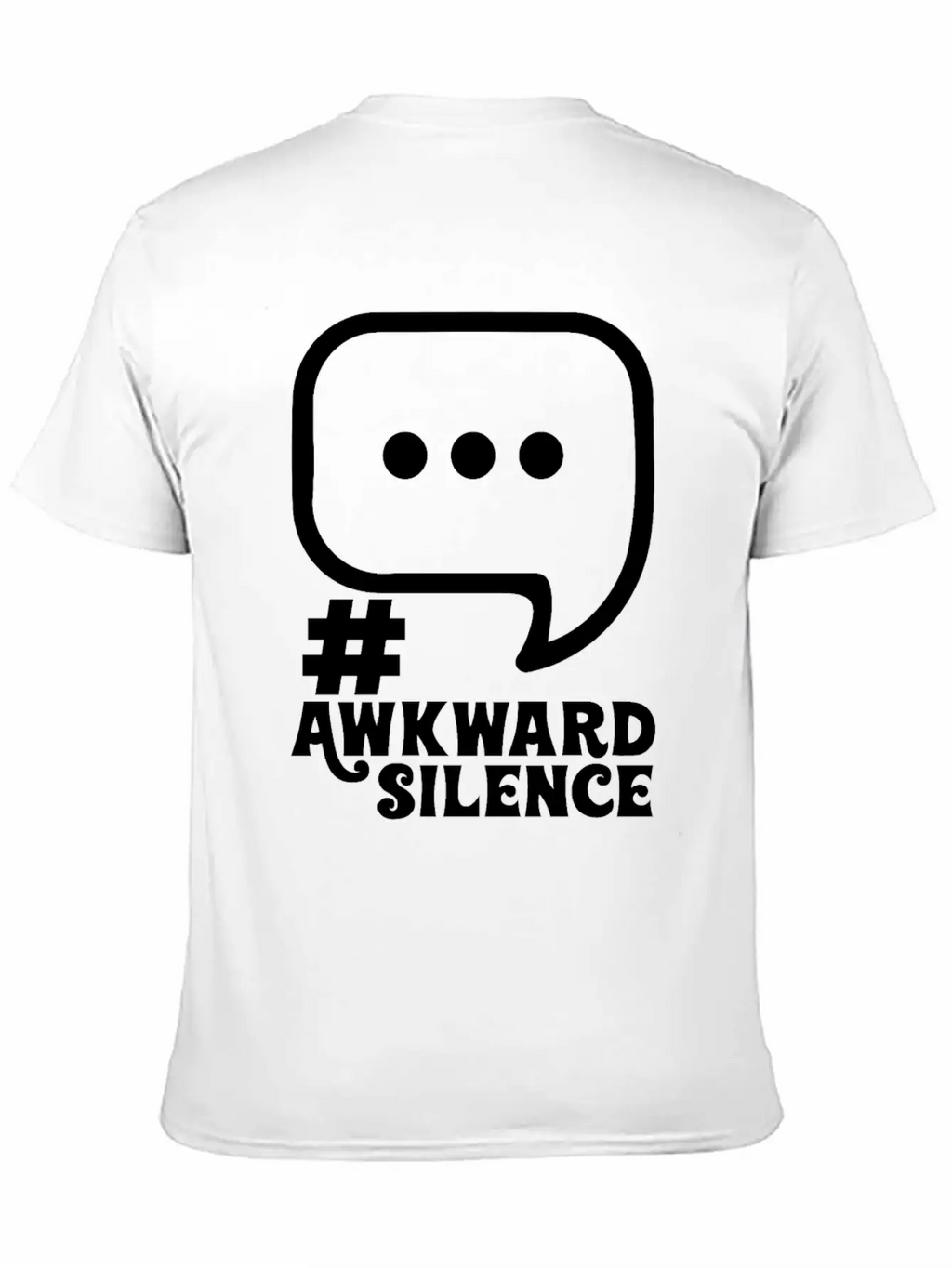 #Awkward Silence Classic Fit Graphic Tee For Daily Comfort – Unisex Cotton Shirt