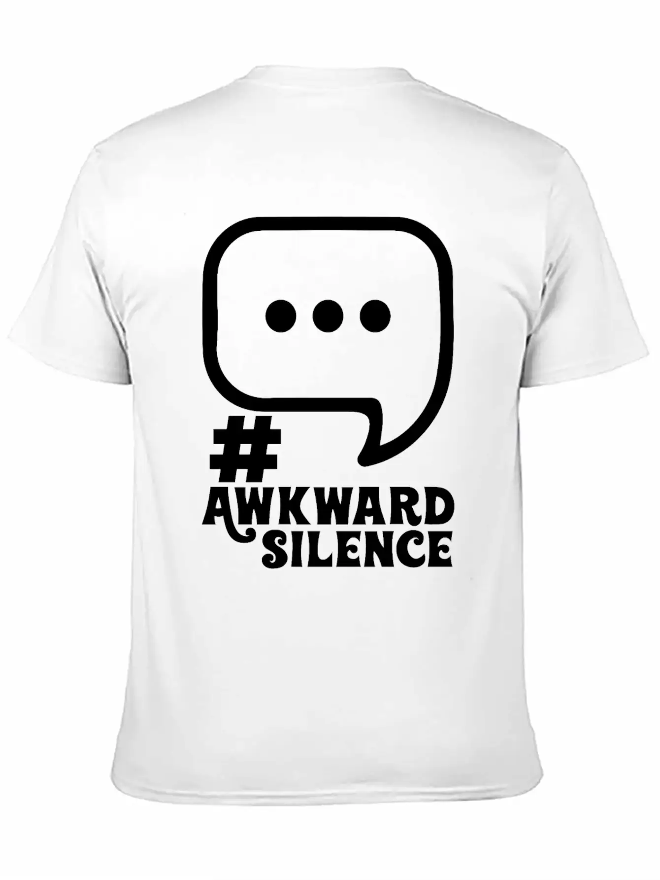 #Awkward Silence Classic Fit Graphic Tee For Daily Comfort – Unisex Cotton Shirt