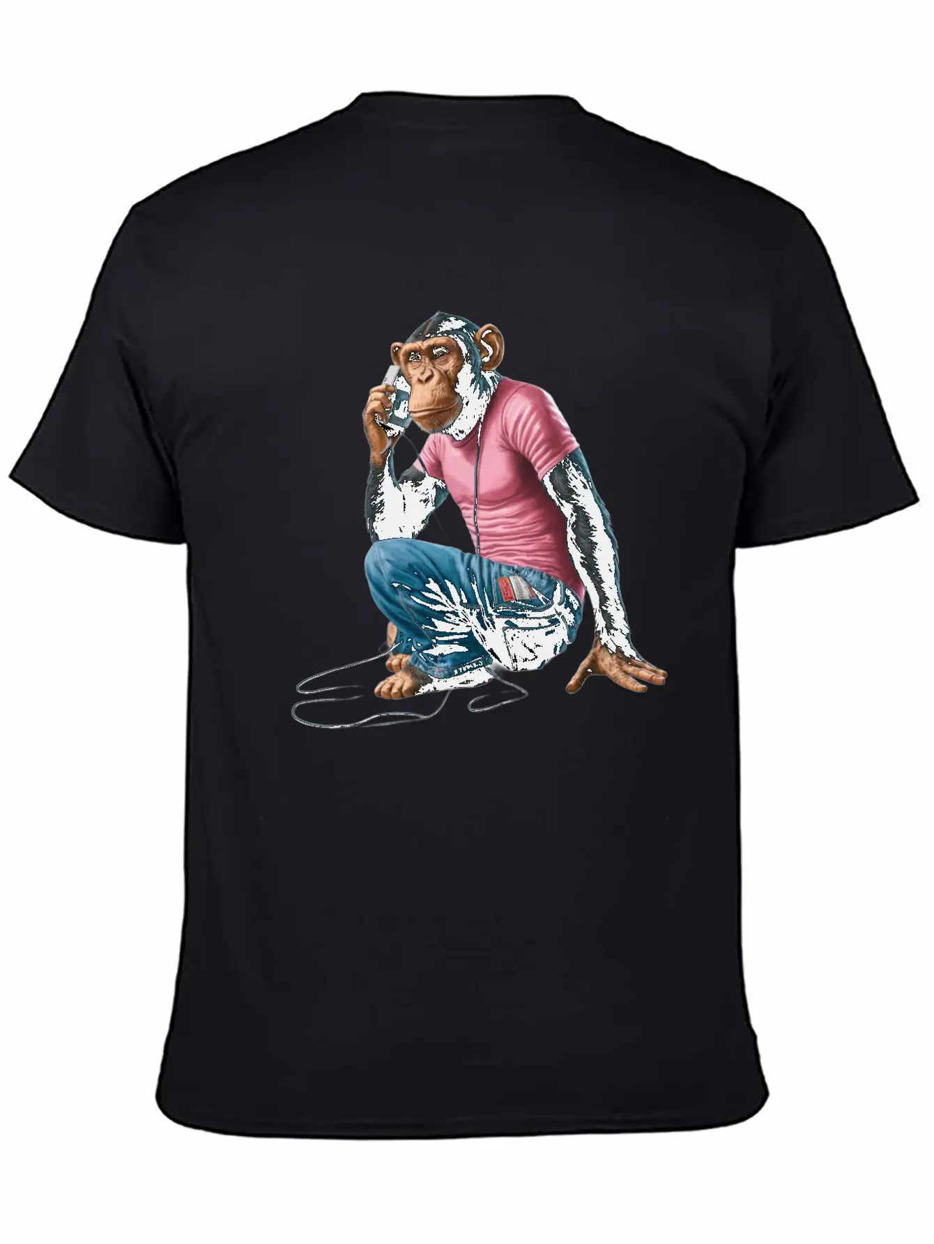 "Chimp Grooves: Walkman Serenade" Relaxed Everyday Tee – Lightweight And Durable Cotton
