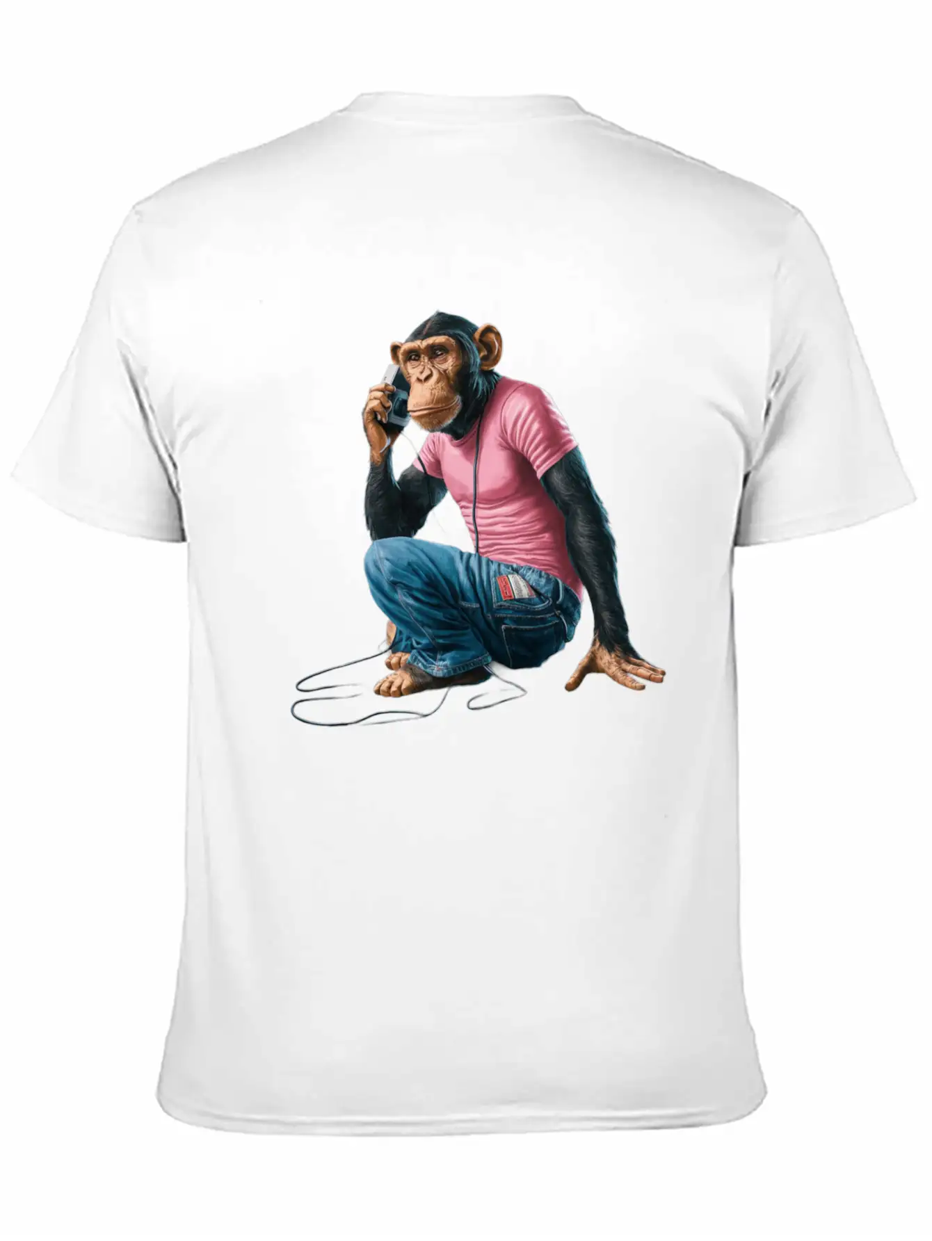 "Chimp Grooves: Walkman Serenade" Relaxed Everyday Tee – Lightweight And Durable Cotton