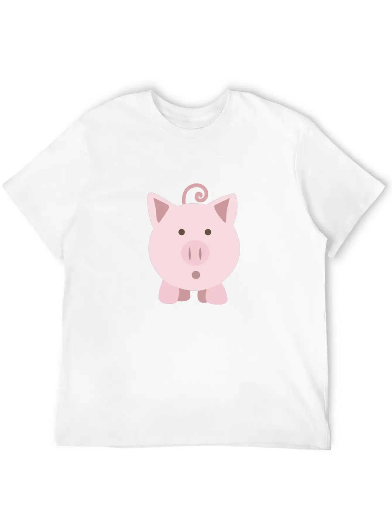 (cute_surprised_pig_pig) Unisex Cotton Tee – Relaxed Fit For Any Occasion