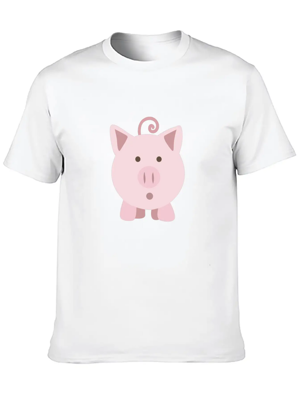 (cute_surprised_pig_pig) Unisex Cotton Tee – Relaxed Fit For Any Occasion