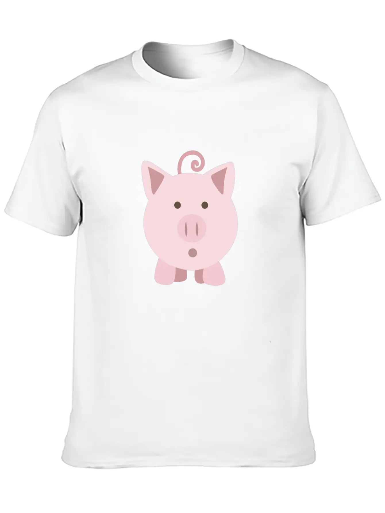 (cute_surprised_pig_pig) Unisex Cotton Tee – Relaxed Fit For Any Occasion