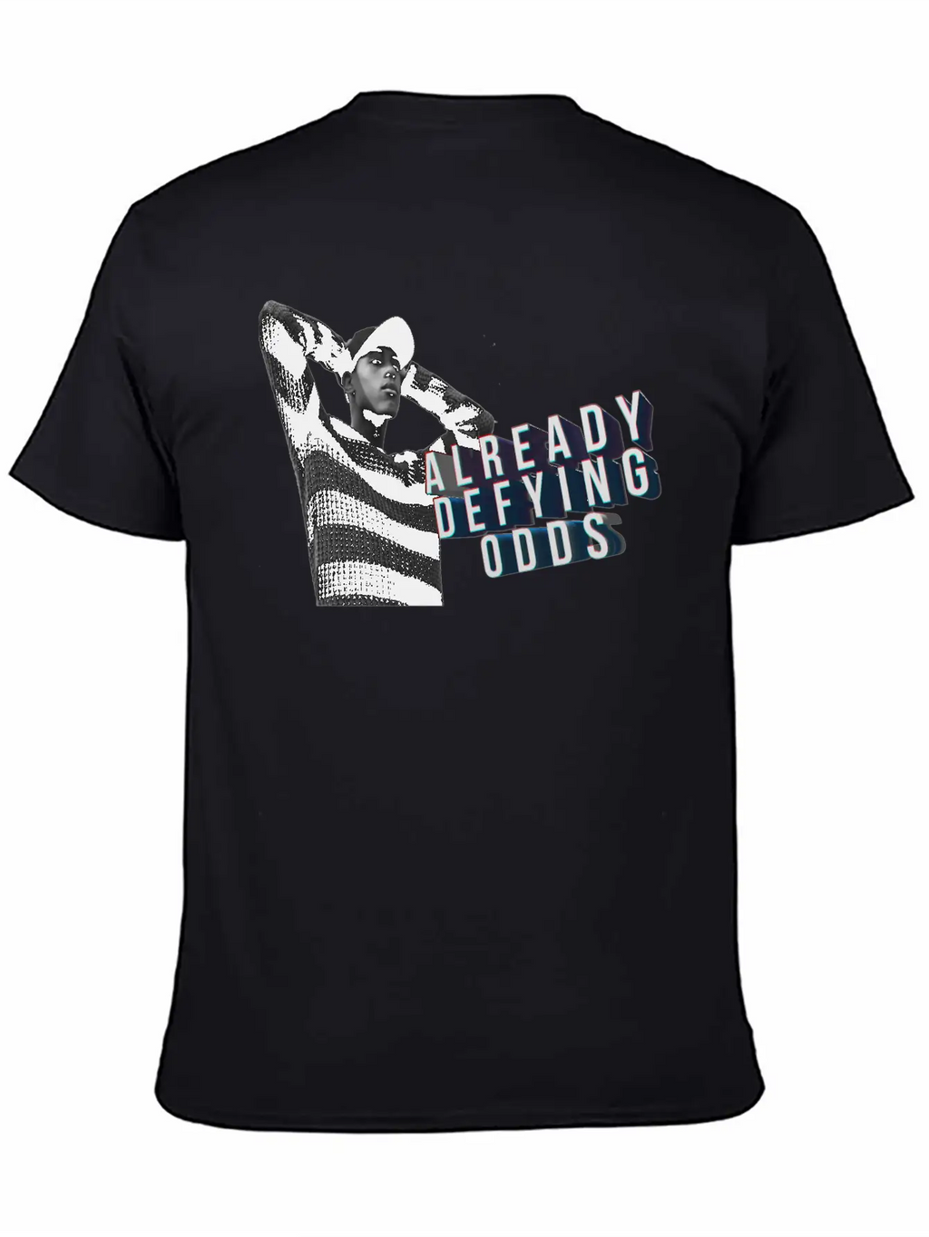 "Defying Odds" Comfortable Minimalist Graphic Tee – Summer Style Essential