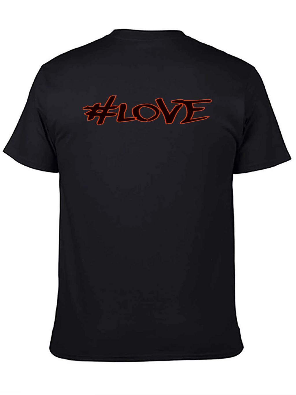 #LOVE Graphic T-Shirt - Casual Black Tee