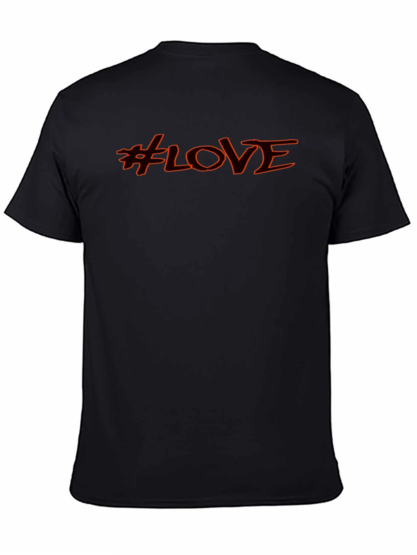 #LOVE Graphic T-Shirt - Casual Black Tee