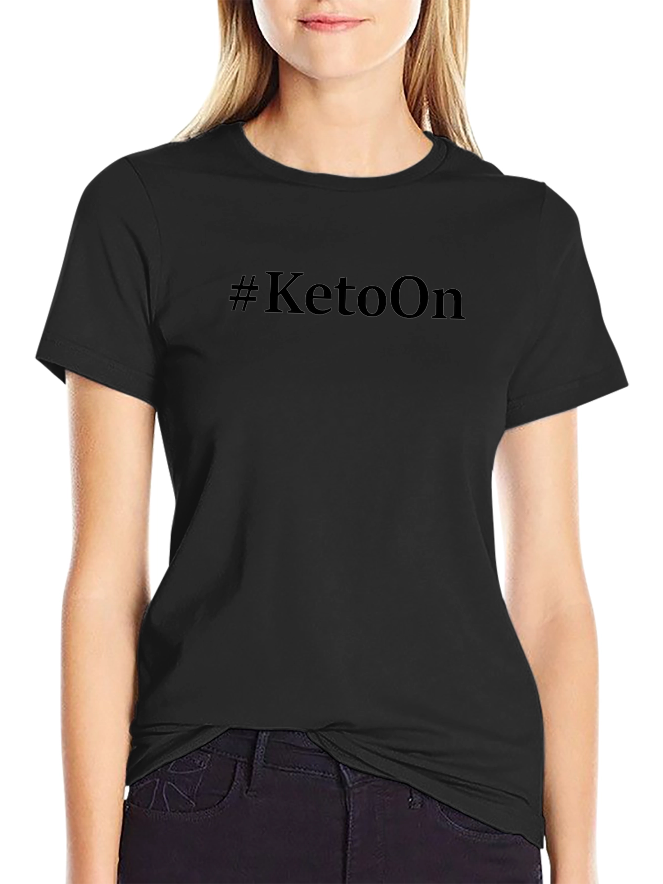 #KetoOn Black Graphic Tee - Keto Lifestyle Apparel