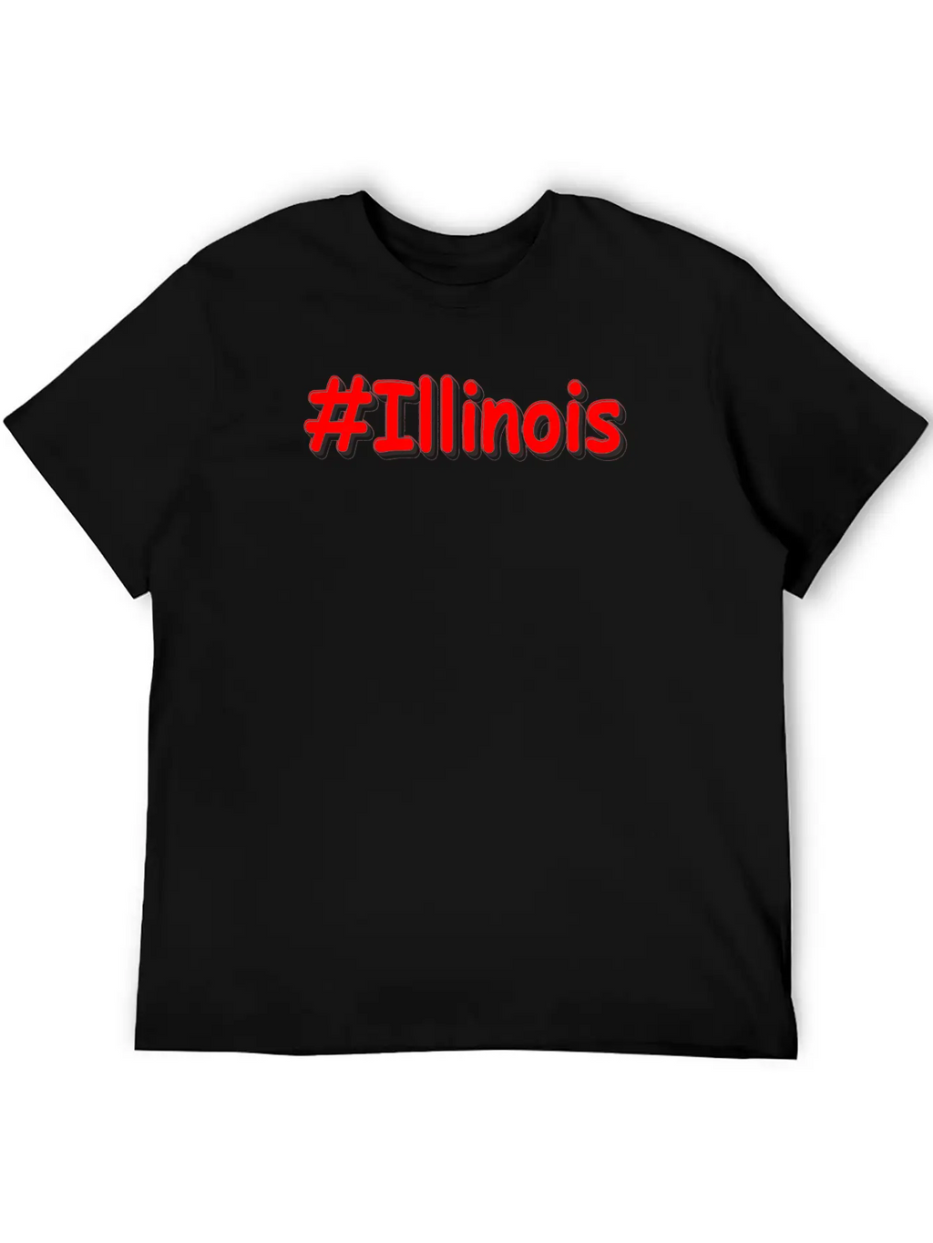 "#Illinois " Cute Design. Buy Now Unisex Cotton Tee – Relaxed Fit For Any Occasion