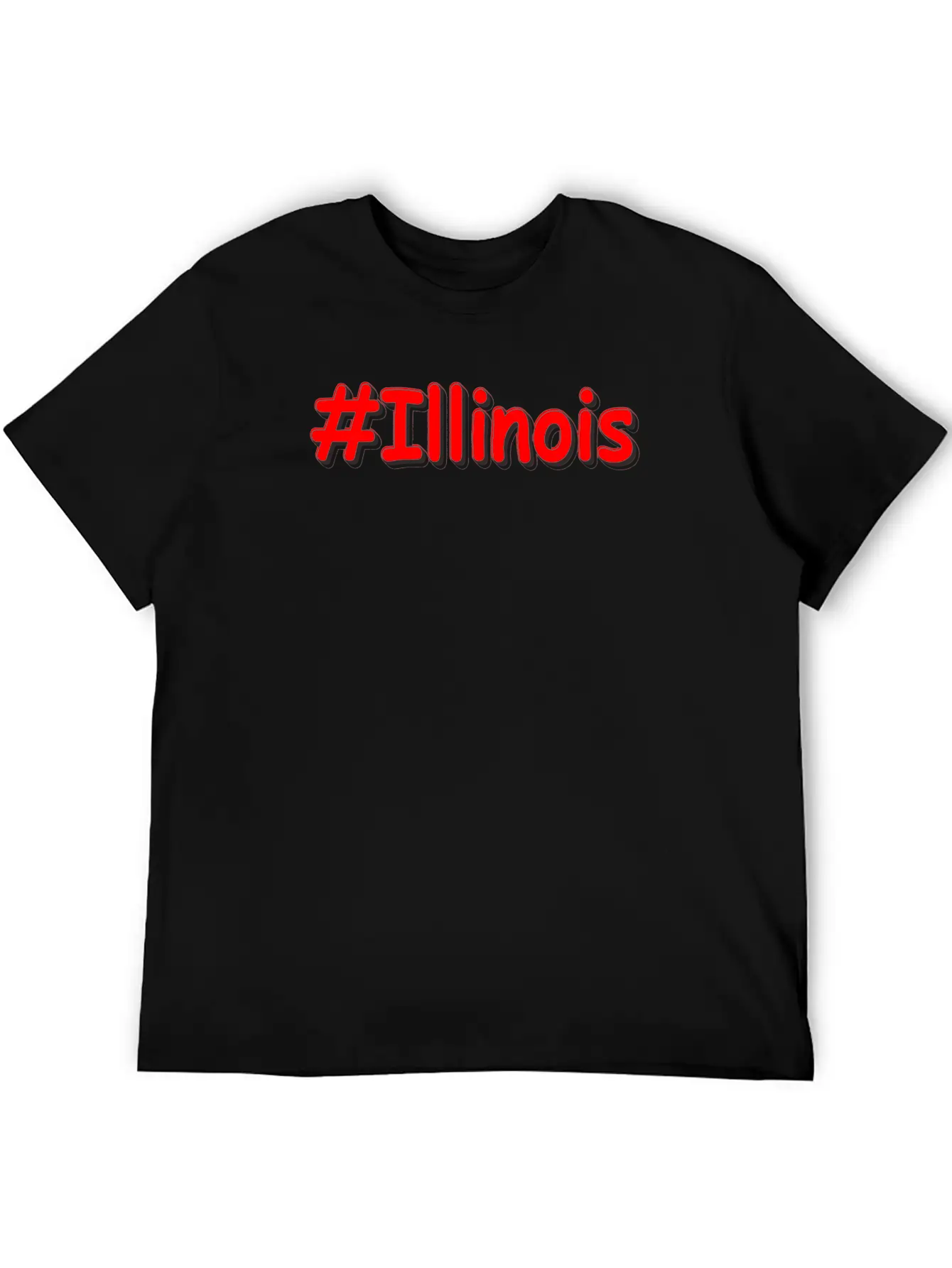 "#Illinois " Cute Design. Buy Now Unisex Cotton Tee – Relaxed Fit For Any Occasion