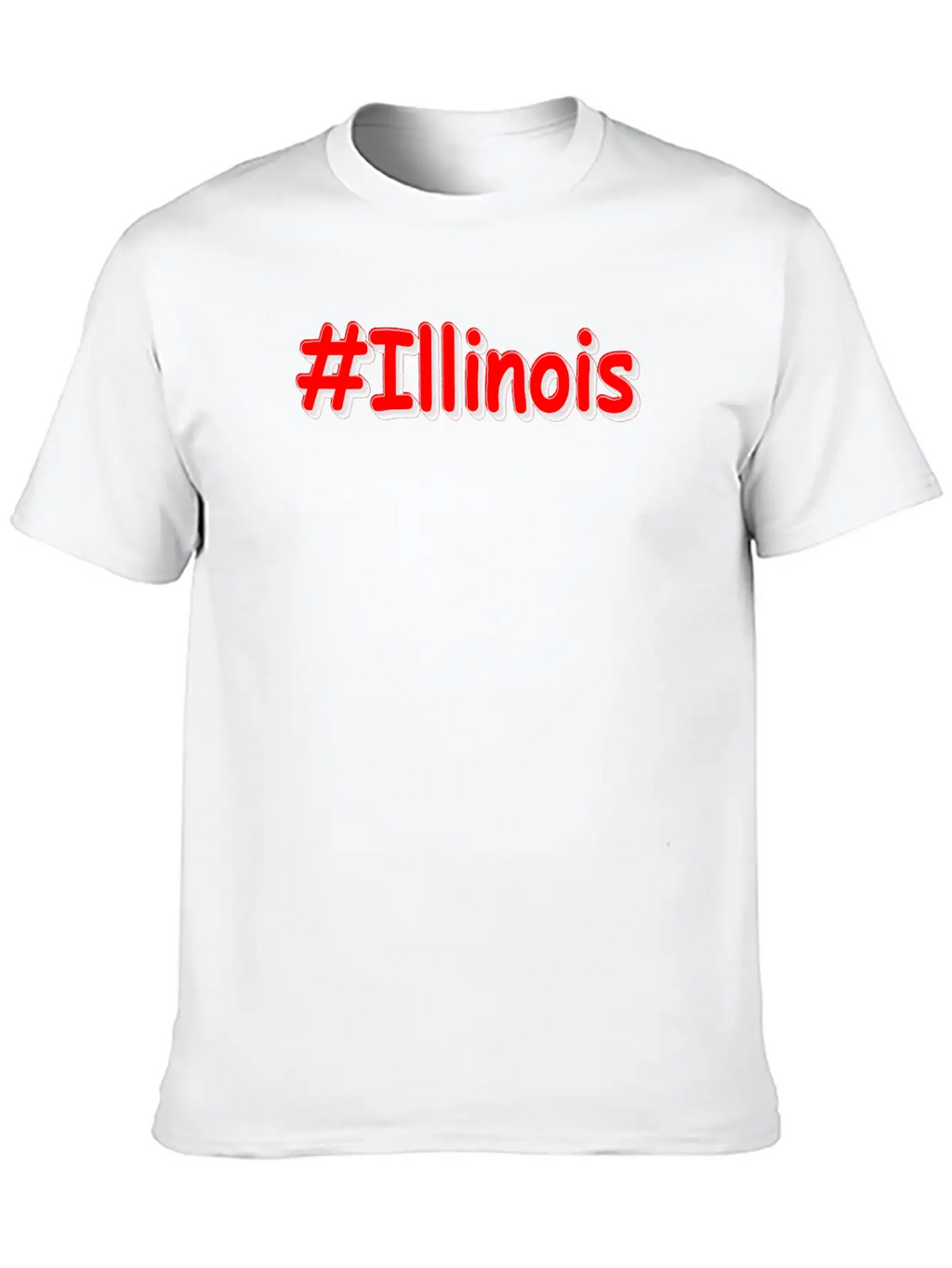 "#Illinois " Cute Design. Buy Now Unisex Cotton Tee – Relaxed Fit For Any Occasion
