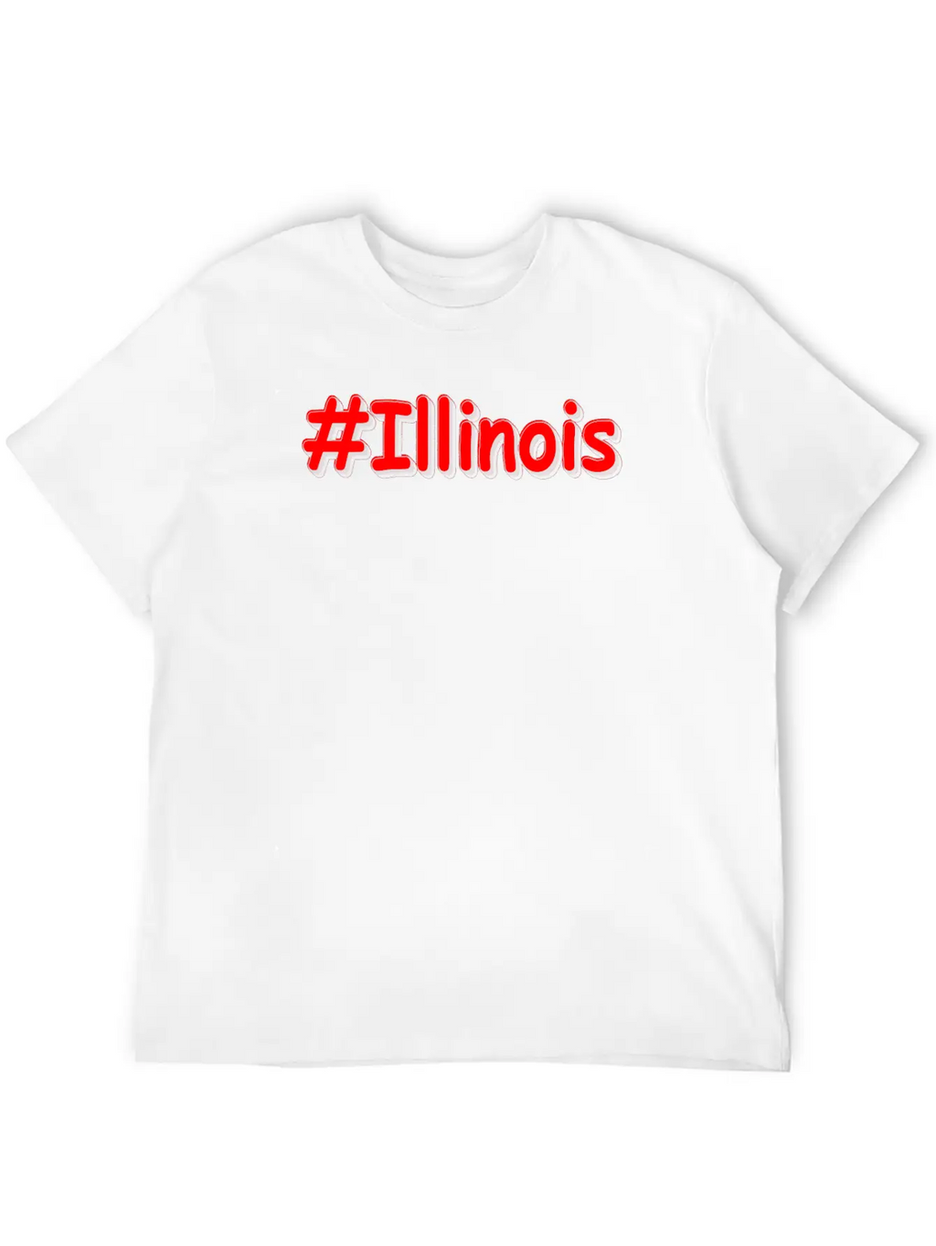 "#Illinois " Cute Design. Buy Now Unisex Cotton Tee – Relaxed Fit For Any Occasion