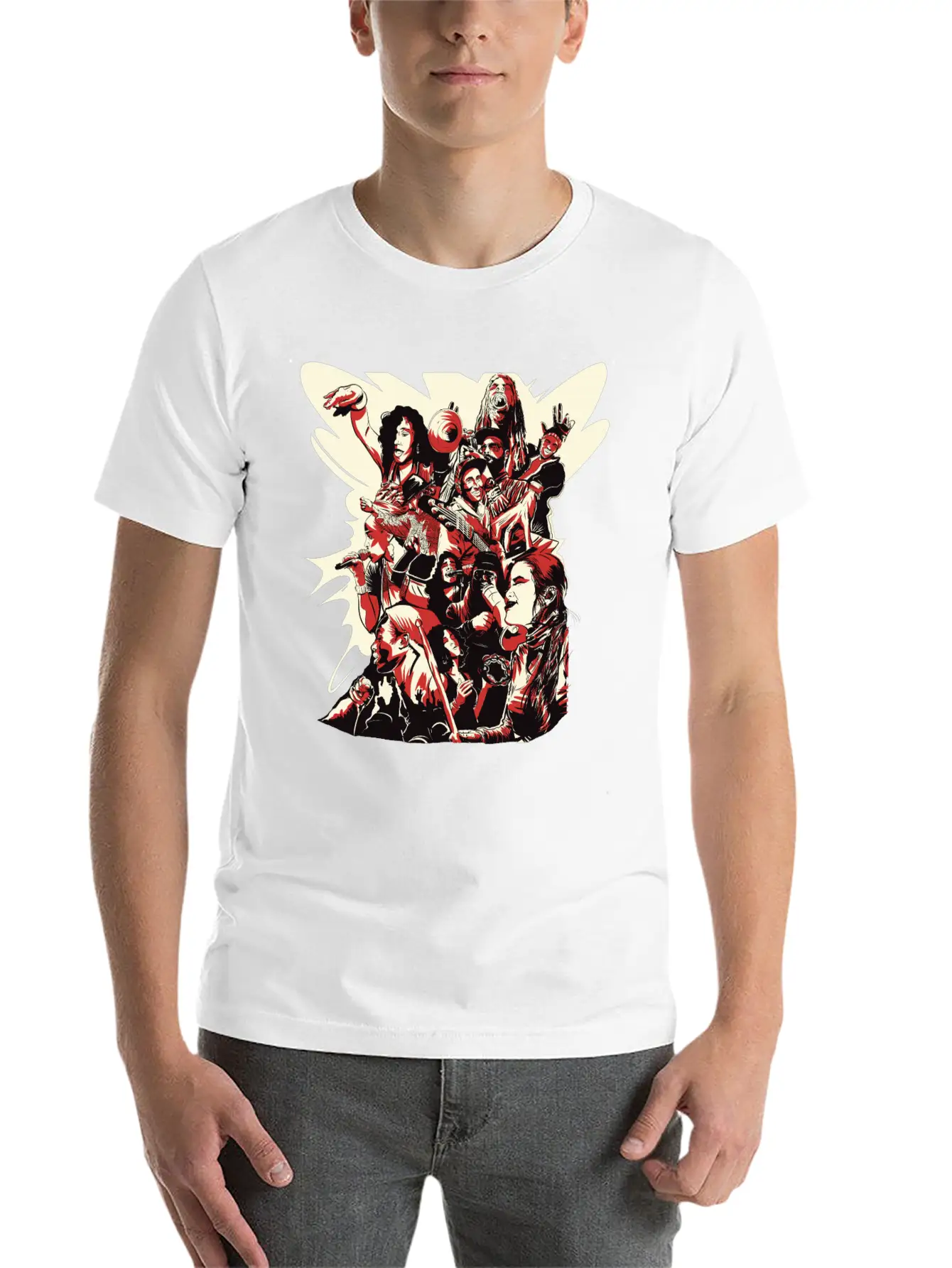#LeCypher Community Collage Classic Fit Graphic Tee For Daily Comfort – Unisex Cotton Shirt