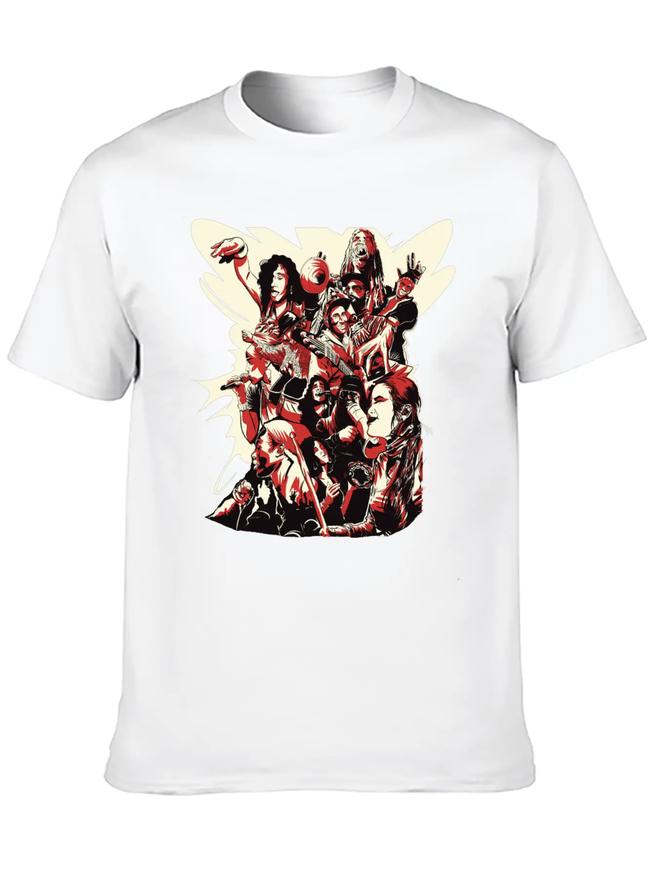 #LeCypher Community Collage Classic Fit Graphic Tee For Daily Comfort – Unisex Cotton Shirt