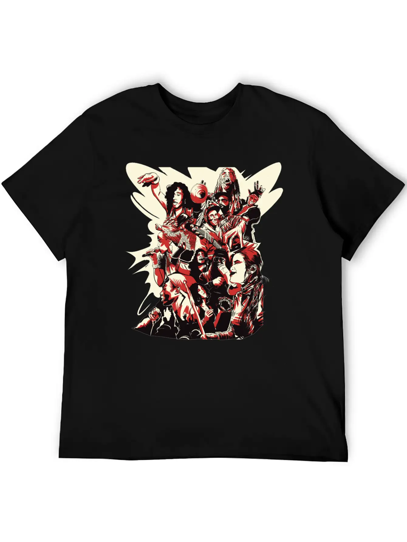 #LeCypher Community Collage Classic Fit Graphic Tee For Daily Comfort – Unisex Cotton Shirt