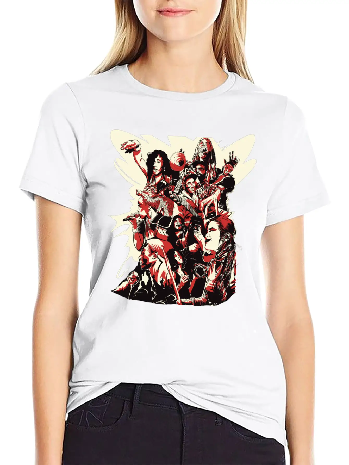 #LeCypher Community Collage Classic Fit Graphic Tee For Daily Comfort – Unisex Cotton Shirt
