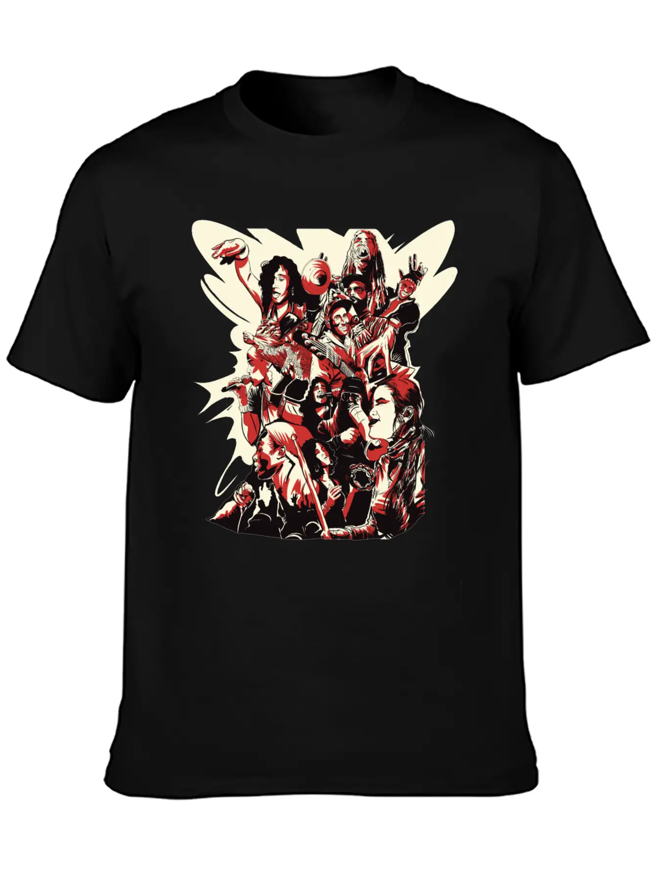 #LeCypher Community Collage Classic Fit Graphic Tee For Daily Comfort – Unisex Cotton Shirt