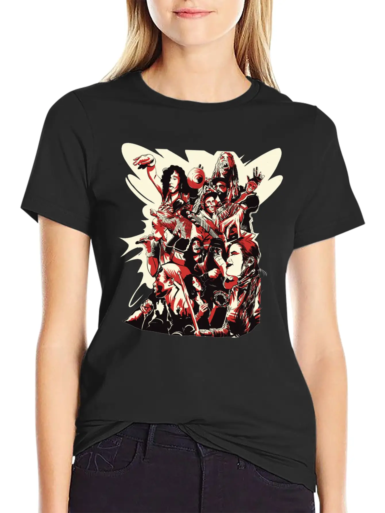 #LeCypher Community Collage Classic Fit Graphic Tee For Daily Comfort – Unisex Cotton Shirt
