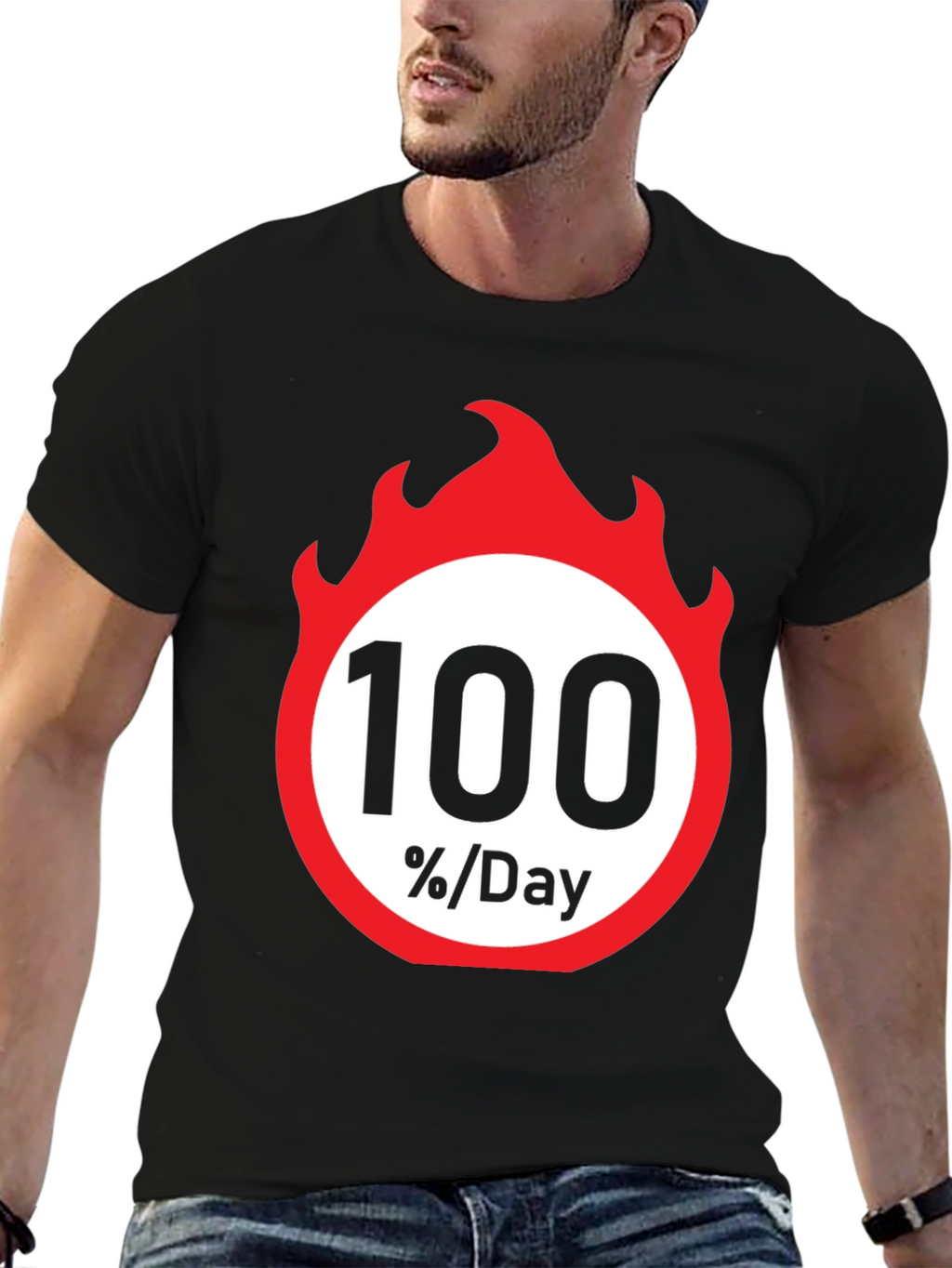 100 Percent Per Day Graphic T-Shirt