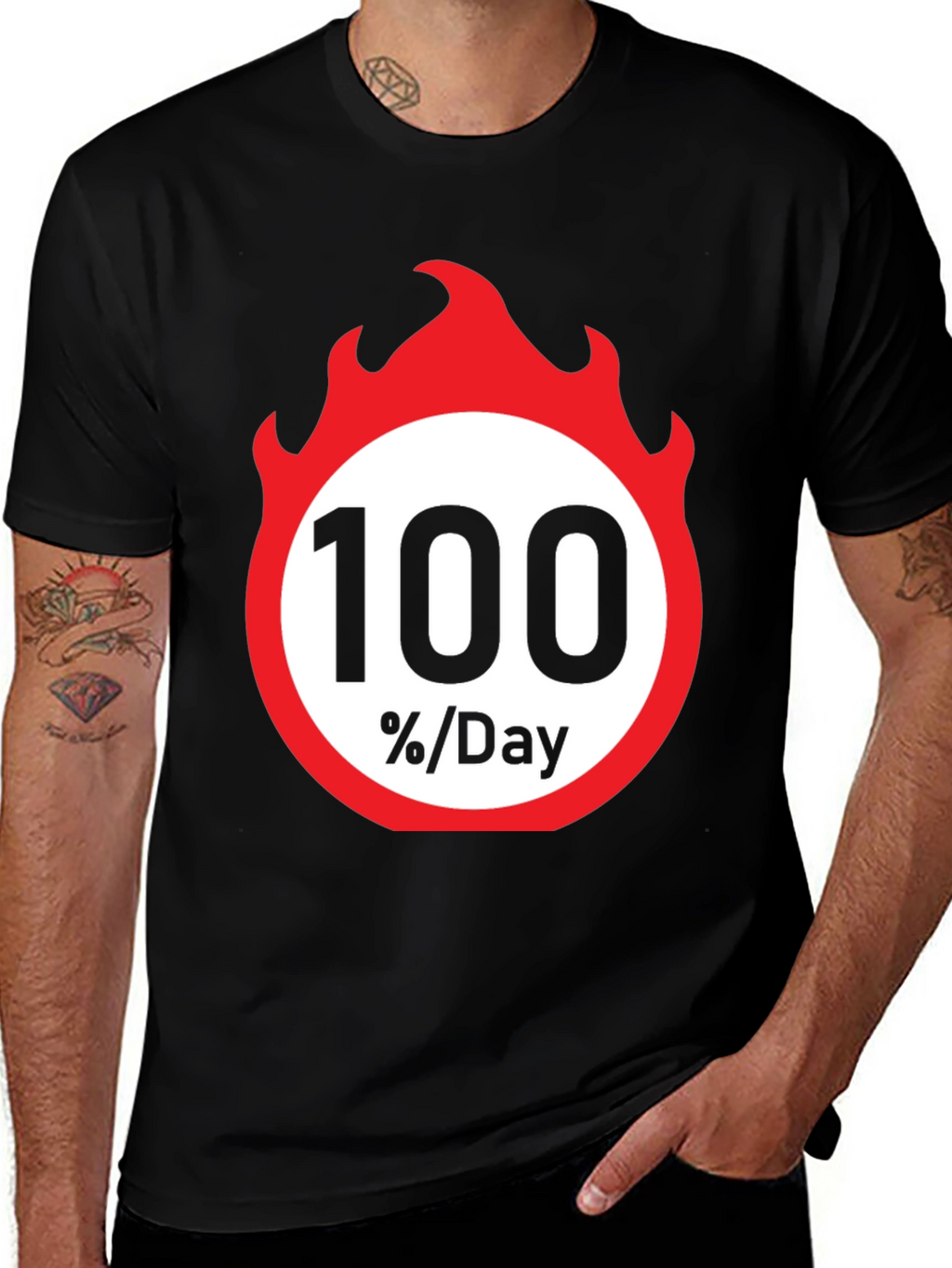 100 Percent Per Day Graphic T-Shirt