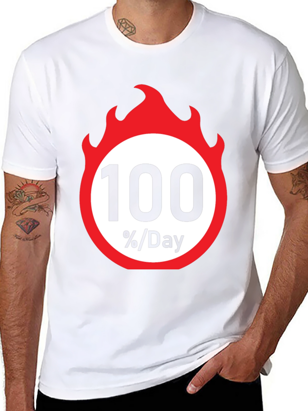 100 Percent Per Day Graphic T-Shirt