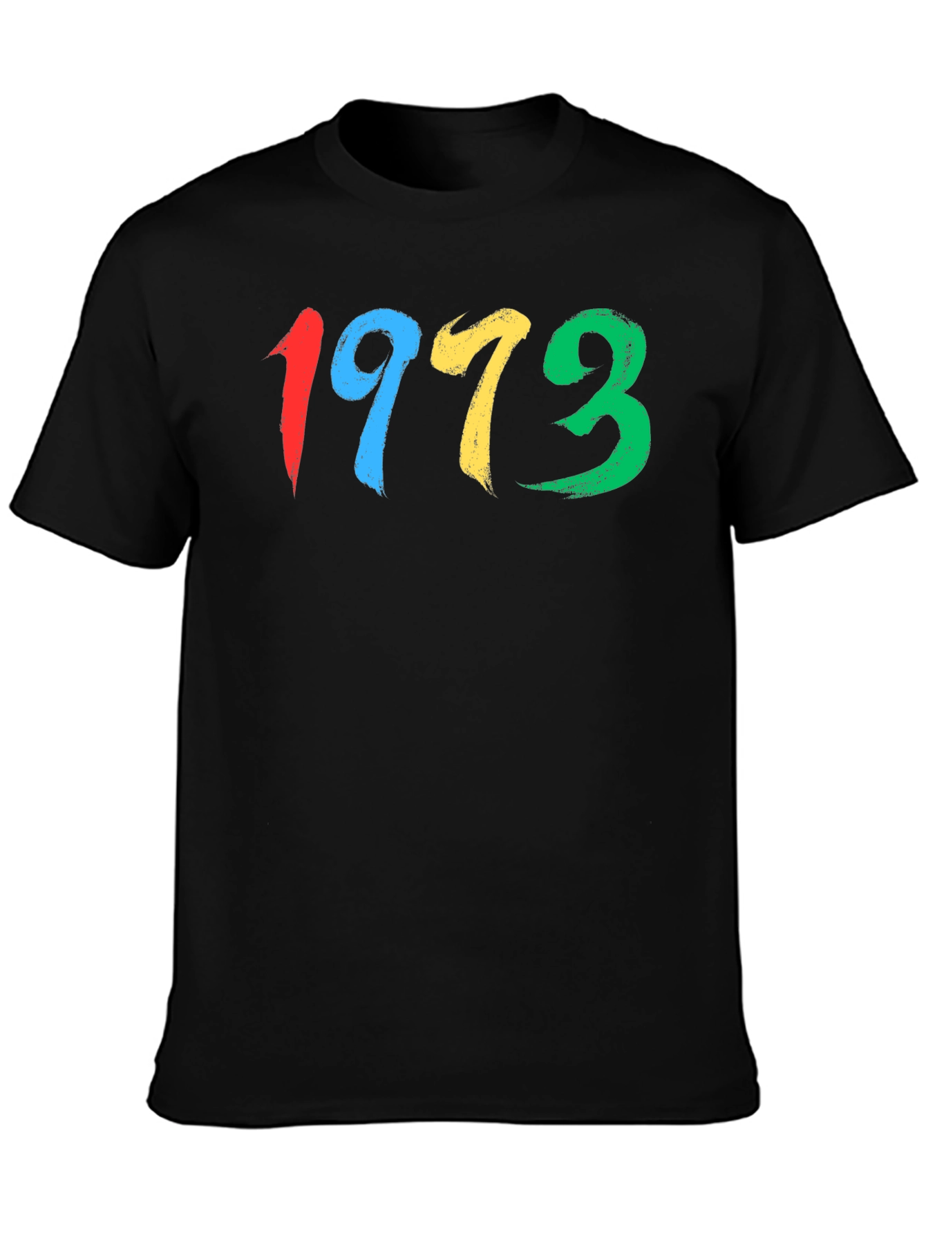 1973 Brush Stroke Graphic Tee - Retro Cool