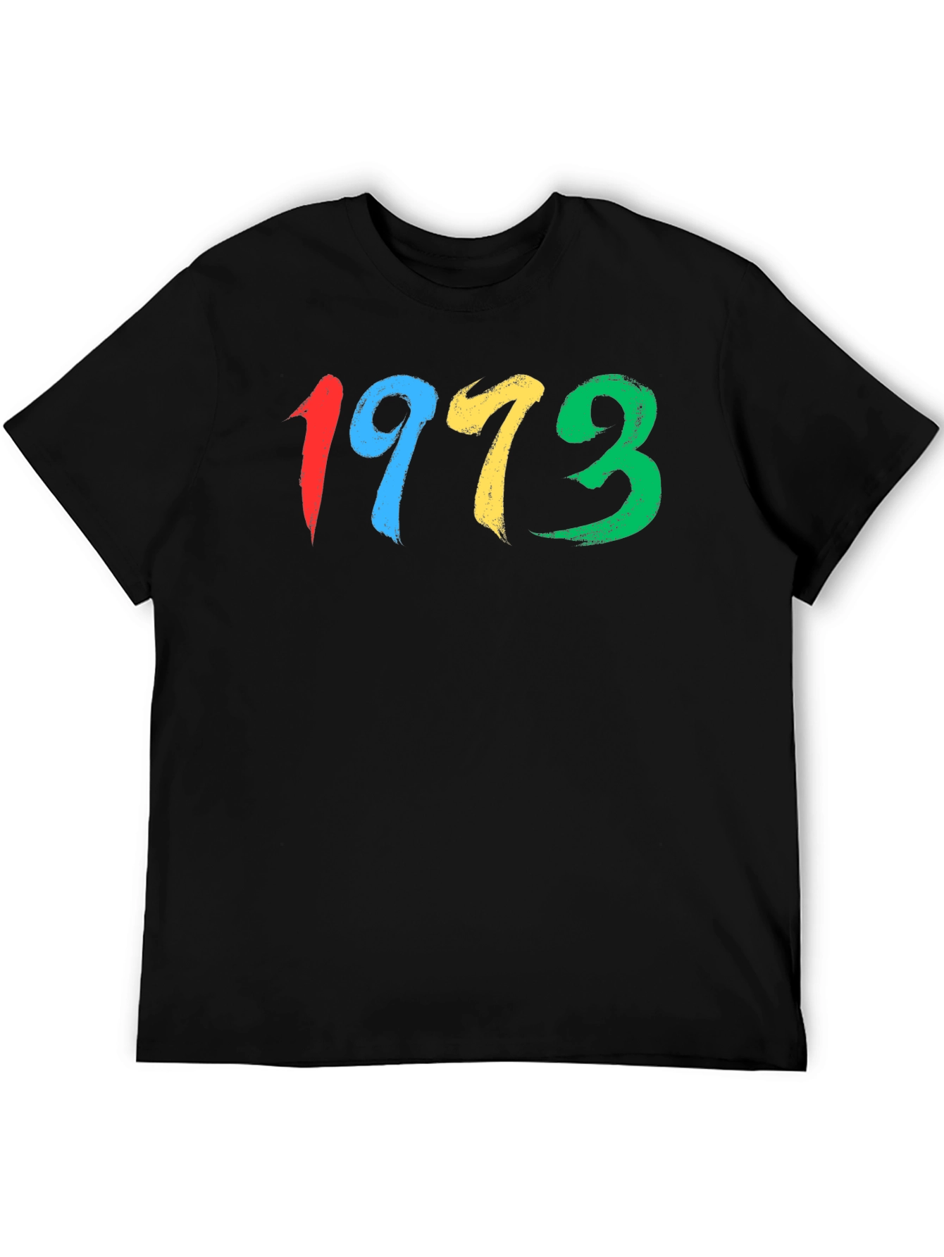 1973 Brush Stroke Graphic Tee - Retro Cool