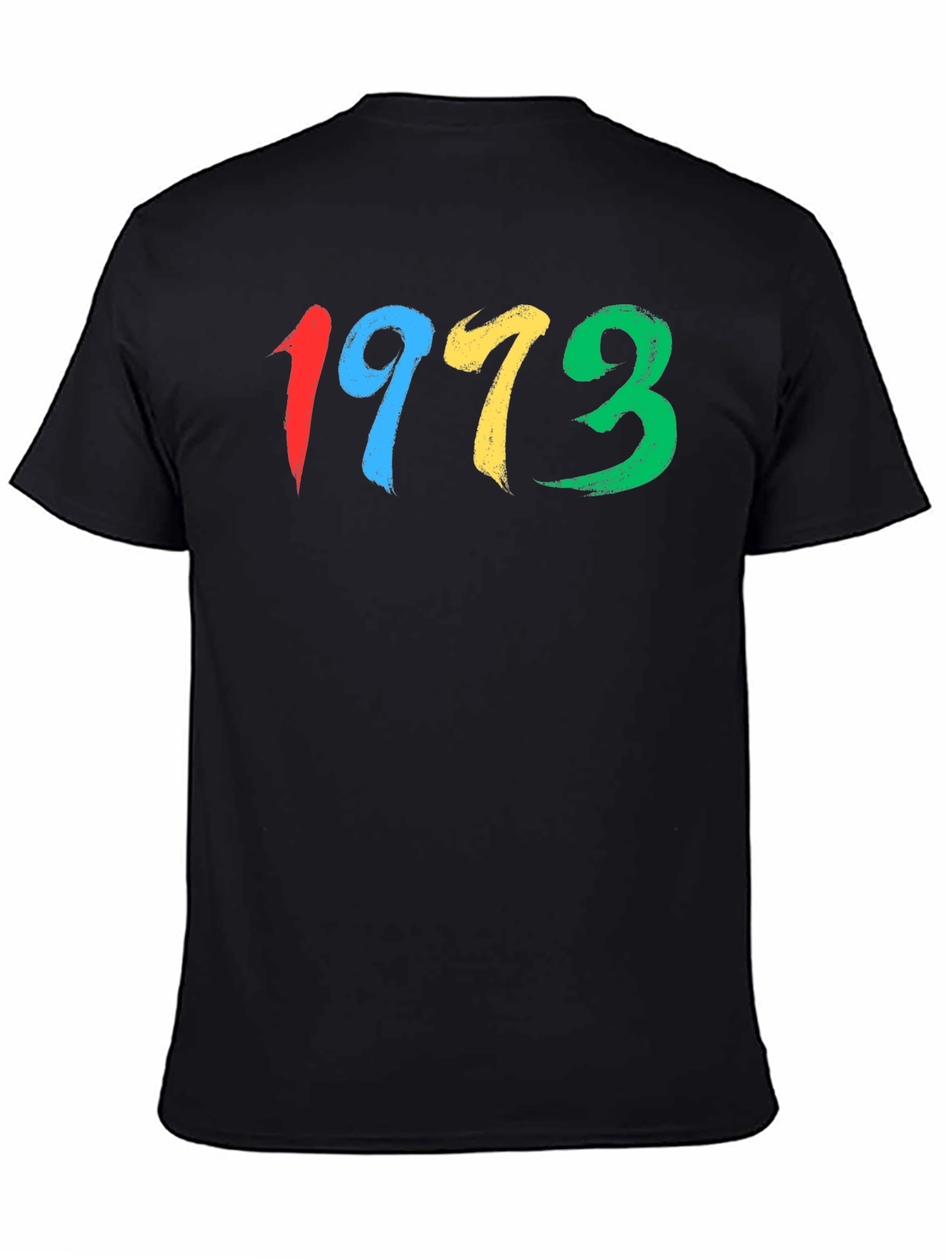 1973 Brush Stroke Graphic Tee - Retro Cool