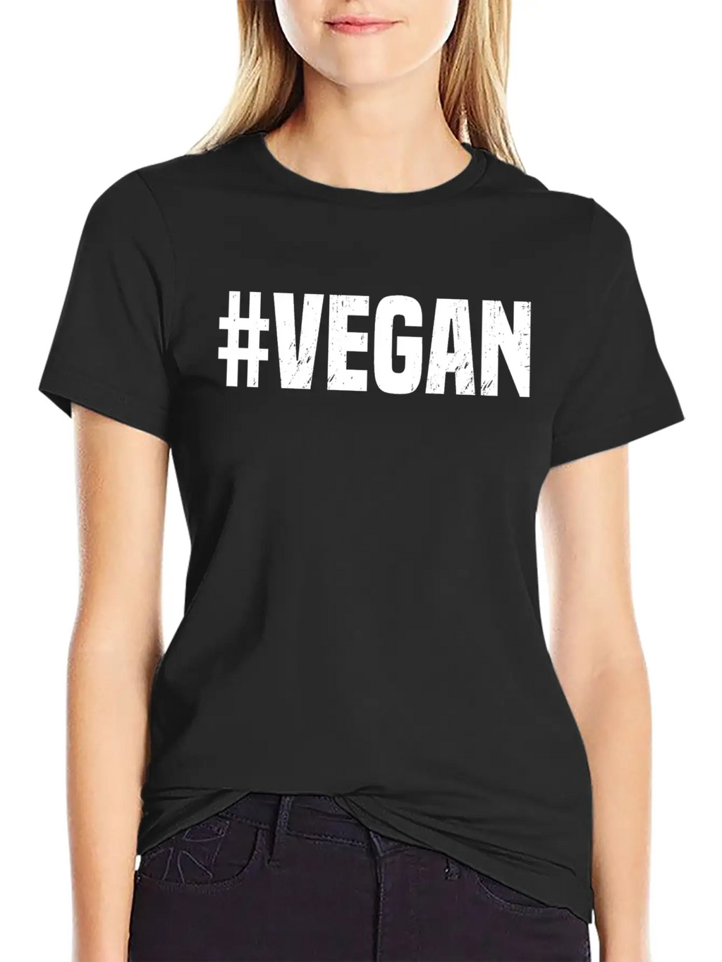 #vegan Classic Fit Graphic Tee For Daily Comfort – Unisex Cotton Shirt