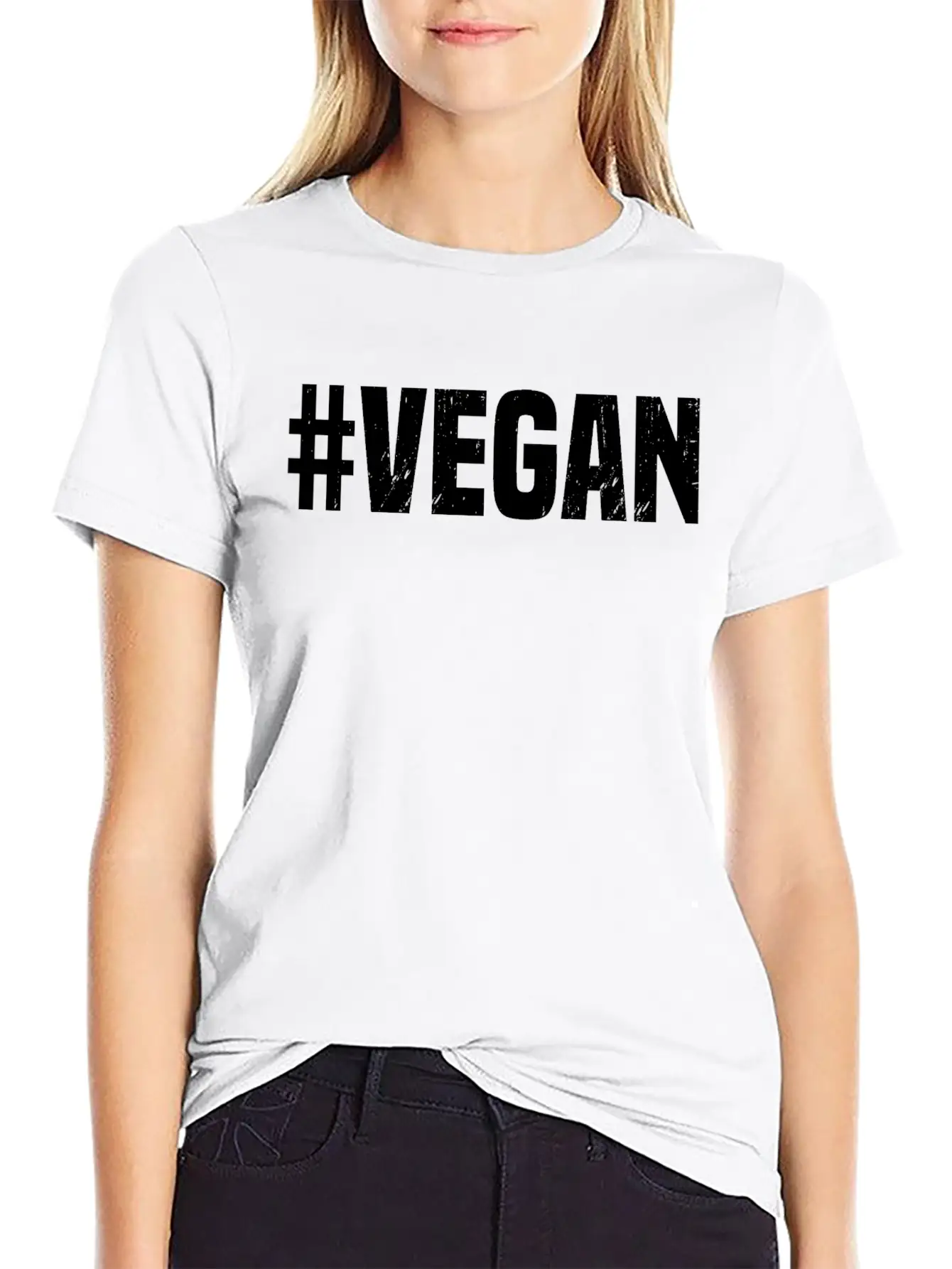 #vegan Classic Fit Graphic Tee For Daily Comfort – Unisex Cotton Shirt