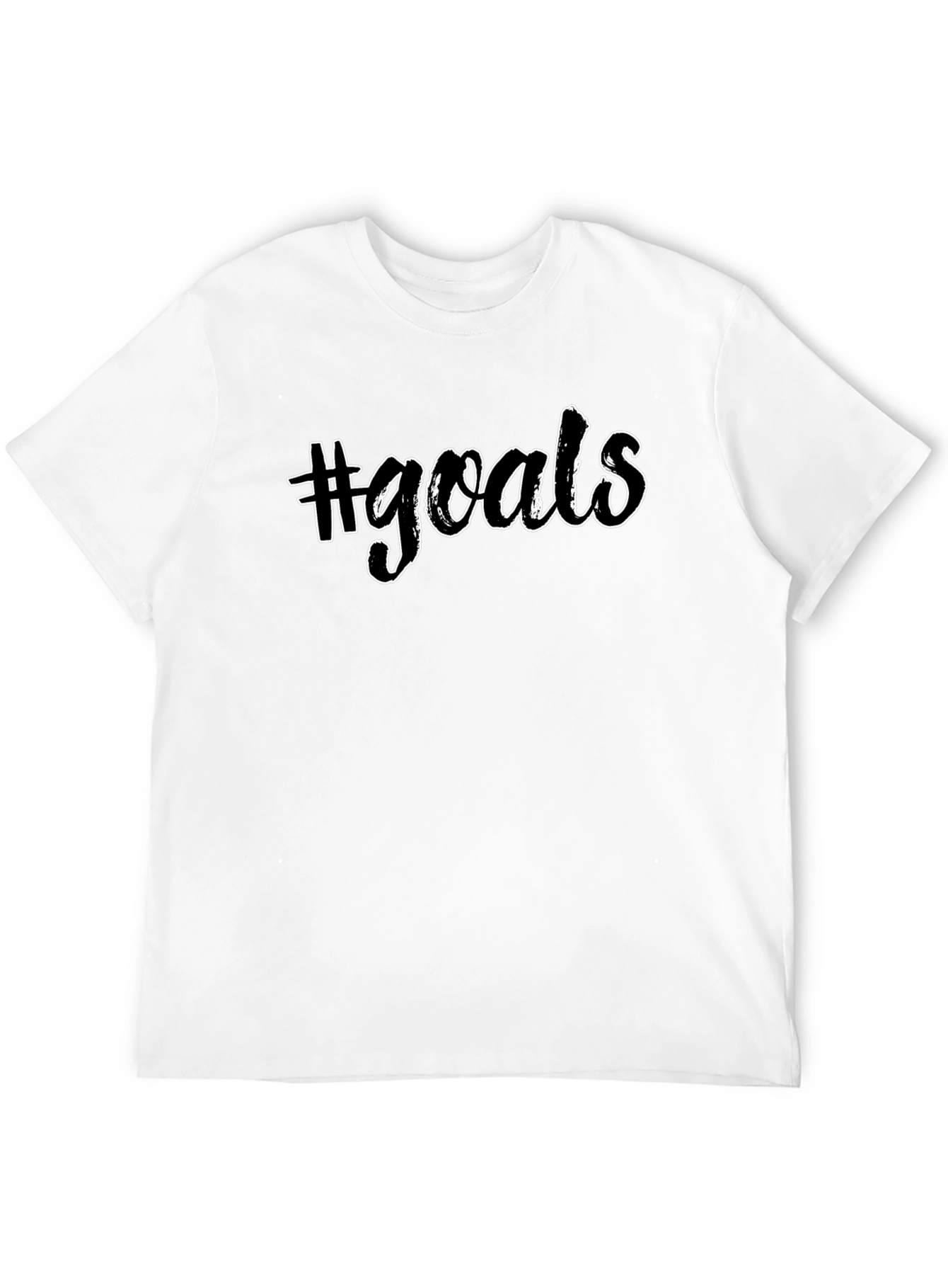 #Goals Graphic Tee - Mens Short Sleeve Crew Neck T-Shirt