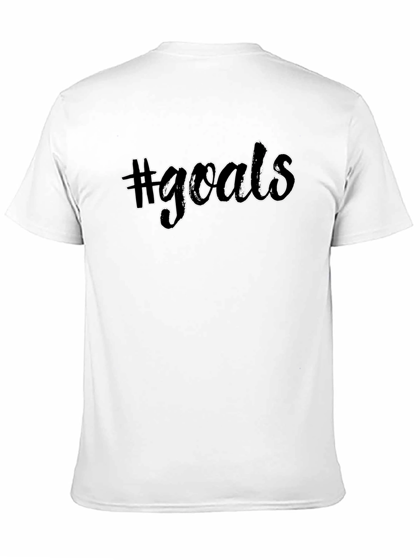 #Goals Graphic Tee - Mens Short Sleeve Crew Neck T-Shirt